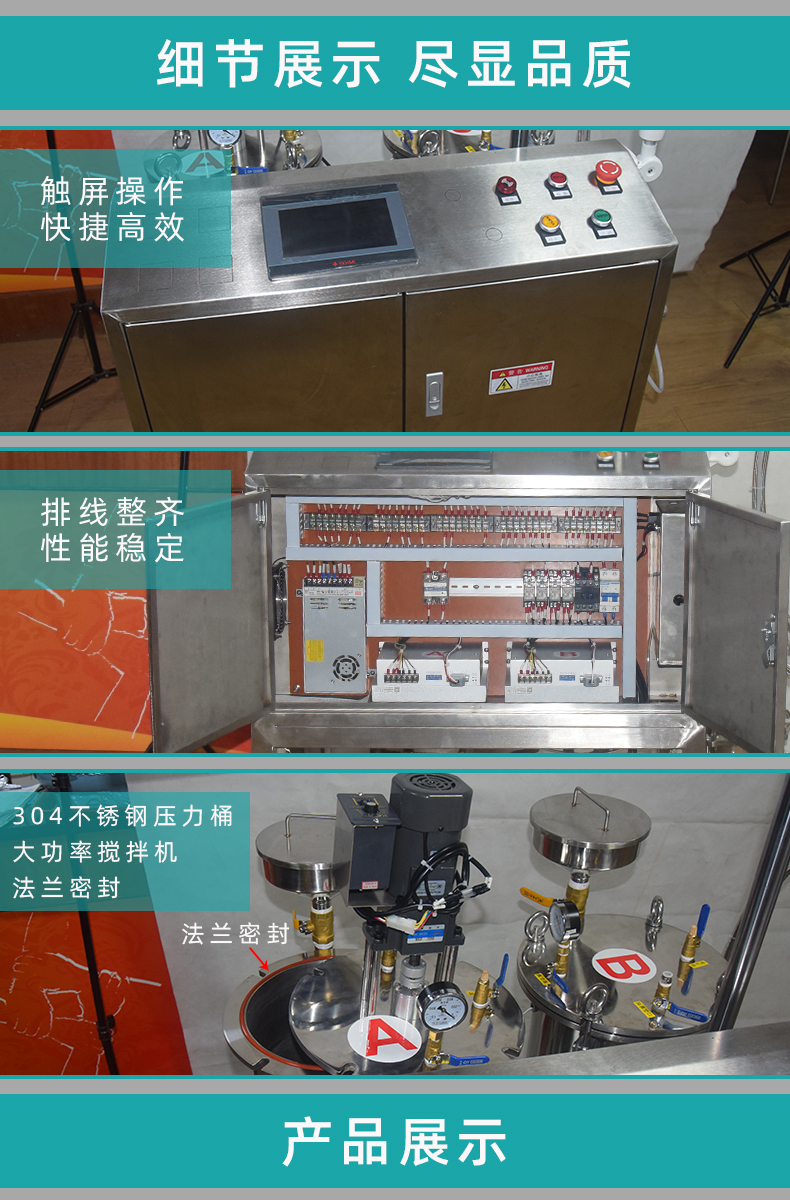 膠水灌膠機多角度展示